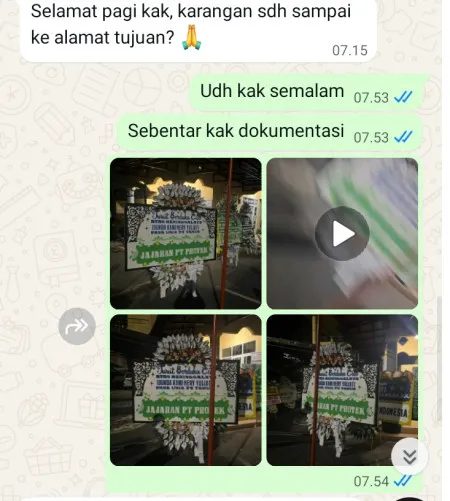 Pengiriman Papan Bunga Selamat Kutruk Jambe